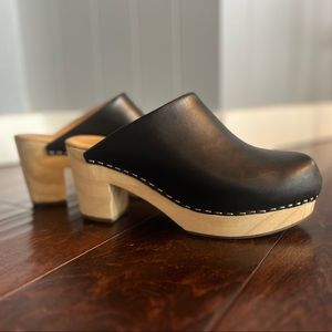 Nisolo brand black clogs, size 7.5